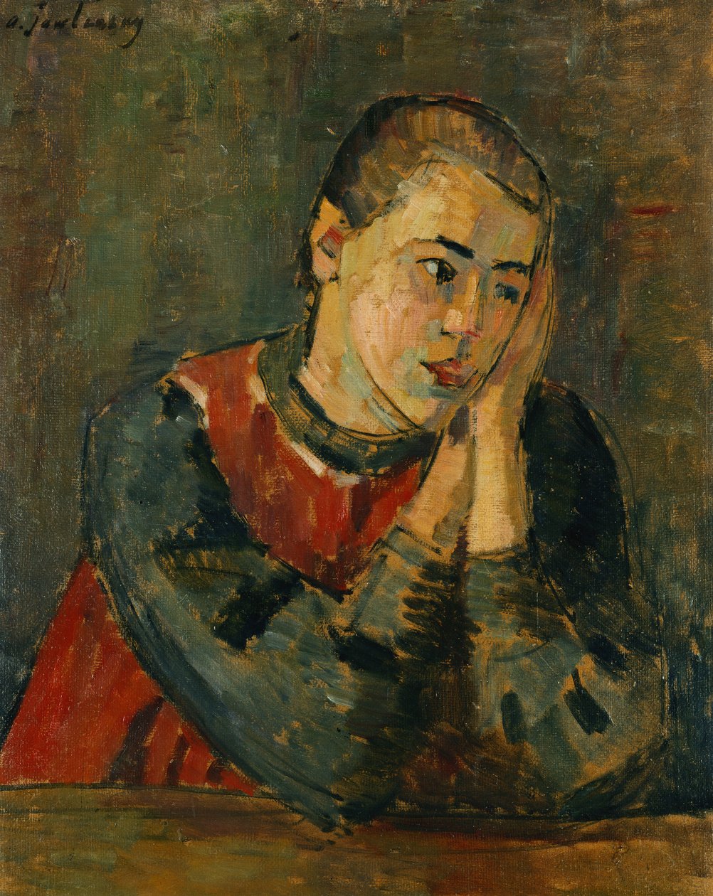 Kind met geschoren hoofd, 1906 door Alexej von Jawlensky