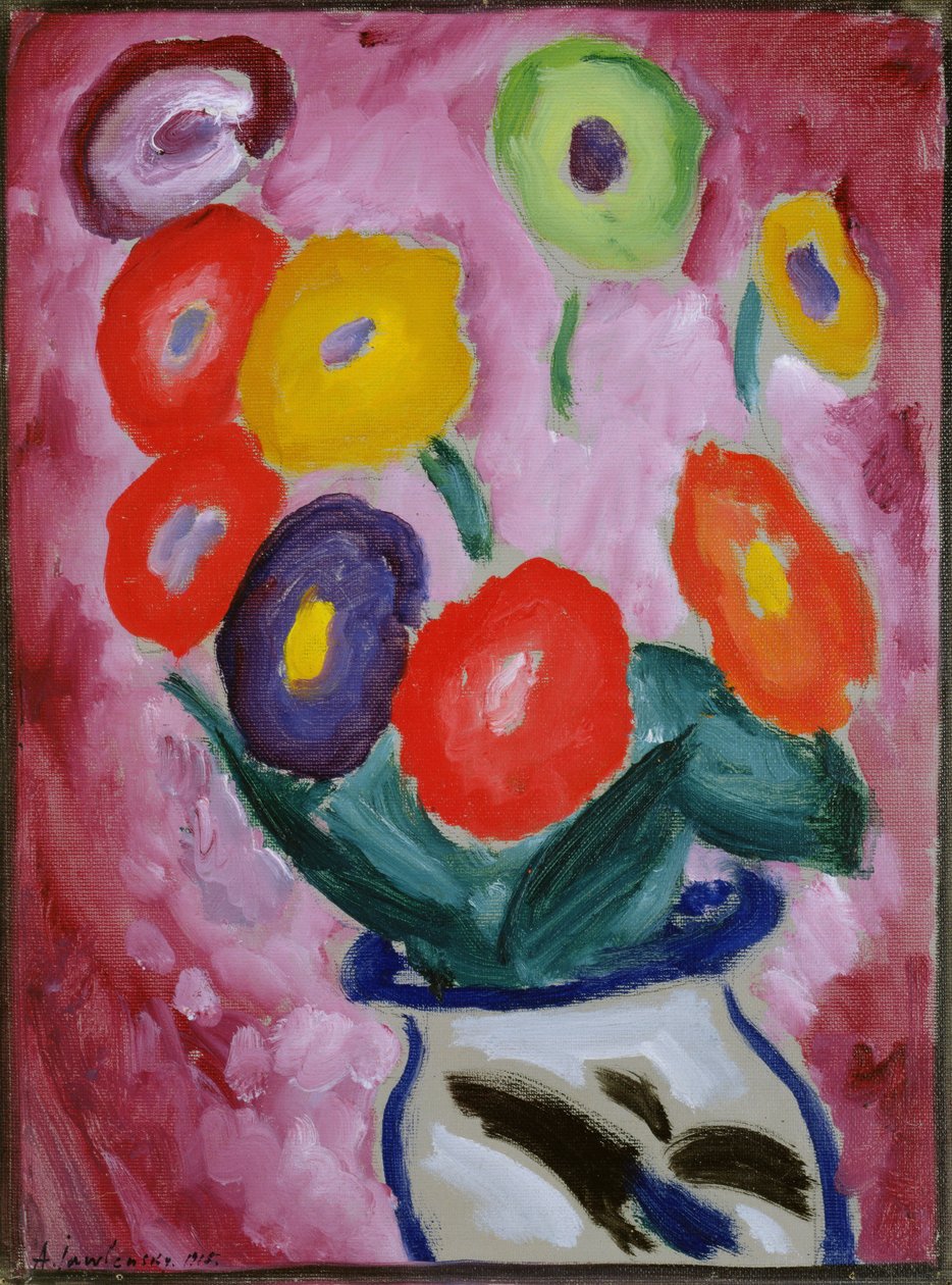 Floraal stilleven, 1915 door Alexej von Jawlensky