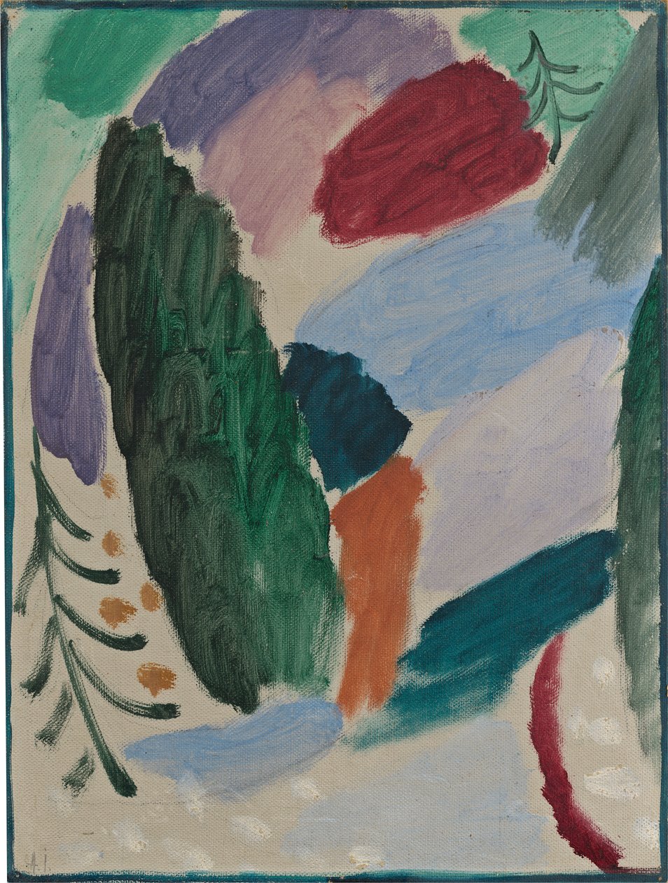 Koude dag, 1915 door Alexej von Jawlensky