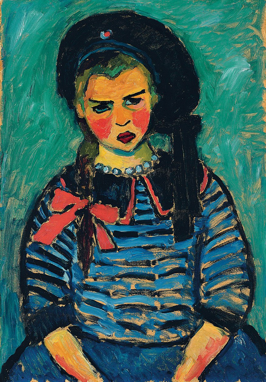 Meisje met een Rode Strik door Alexej von Jawlensky
