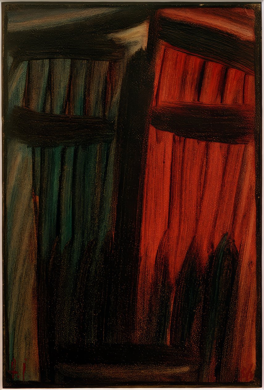Grote meditatie: Beheerst vuur door Alexej von Jawlensky