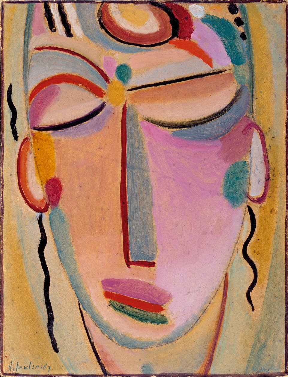 Mystiek hoofd: meditatie door Alexej von Jawlensky