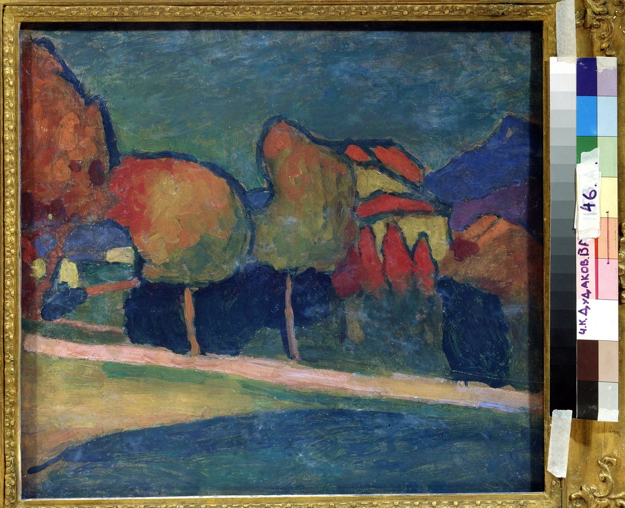 Landschap, Murnau (Duitsland) door Alexej von Jawlensky