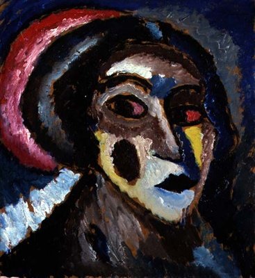 Portret Klamm door Alexej von Jawlensky