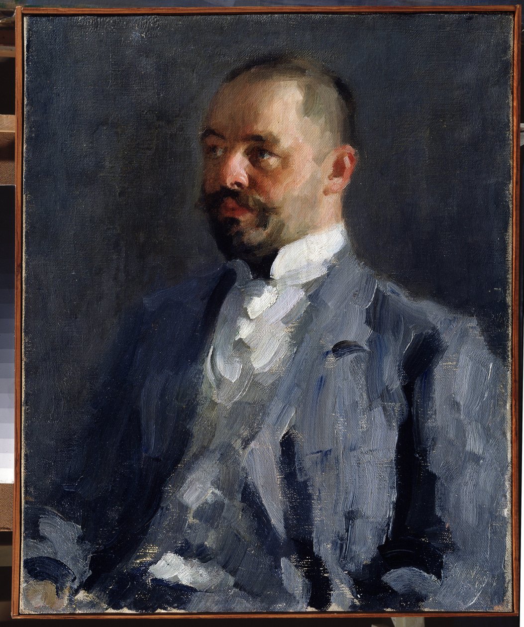 Portret van Dmitri, broer van de kunstenaar door Alexej von Jawlensky