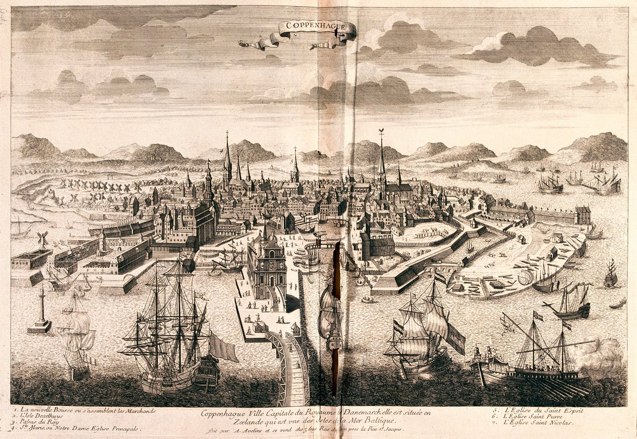 Kopenhagen, Denemarken - door A door Alexis Hubert Jaillot