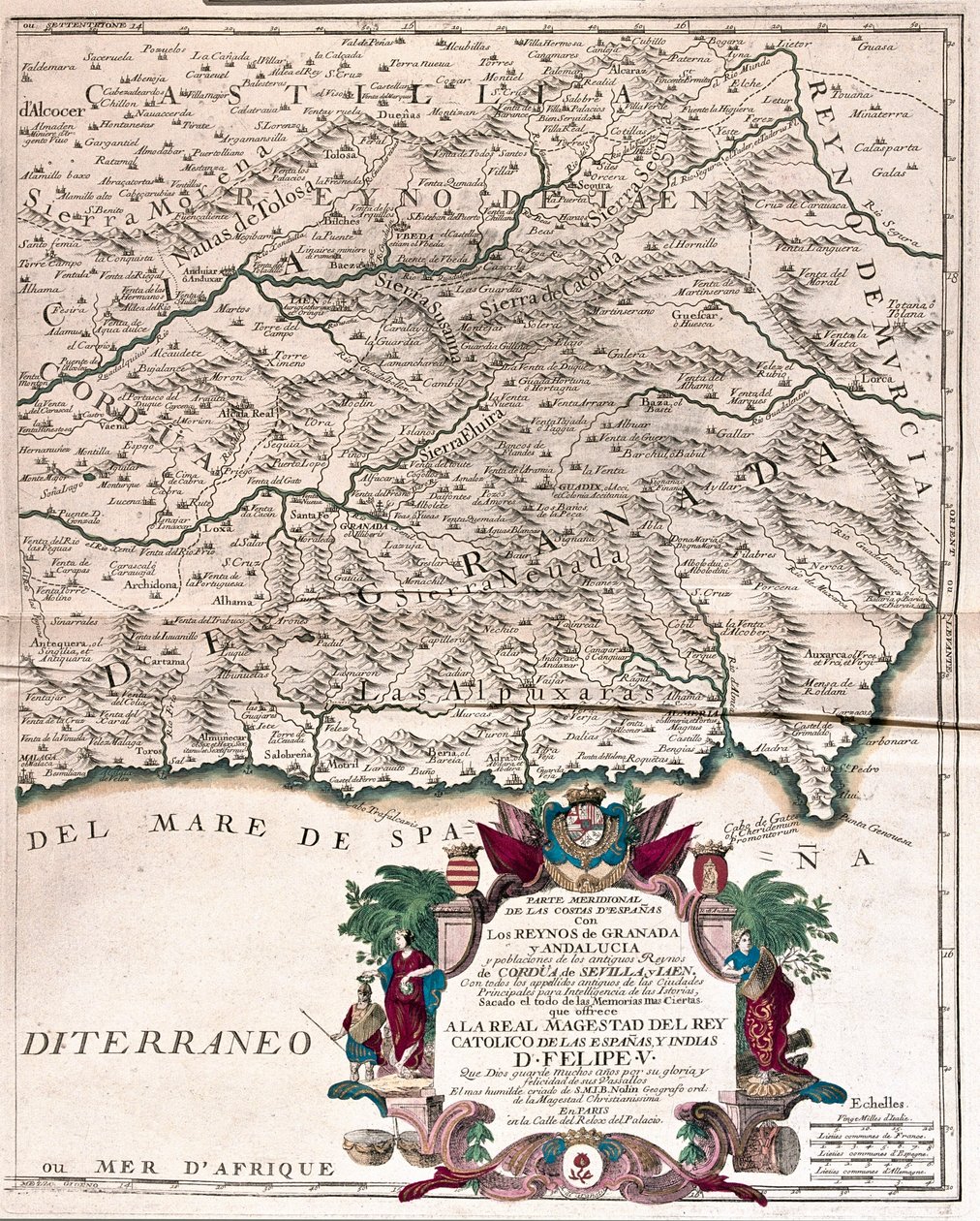 Granada en Andalusië, Spanje - door A door Alexis Hubert Jaillot