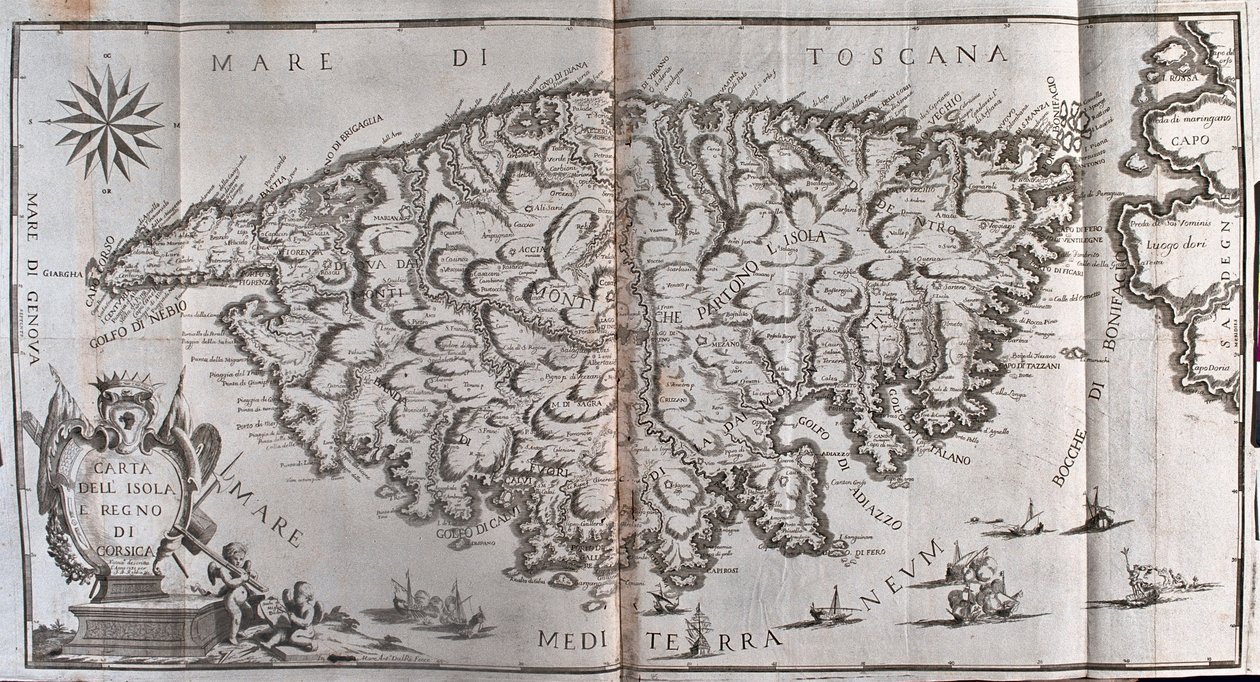 Eiland van Cursus, Frankrijk - door A door Alexis-Hubert Jaillot