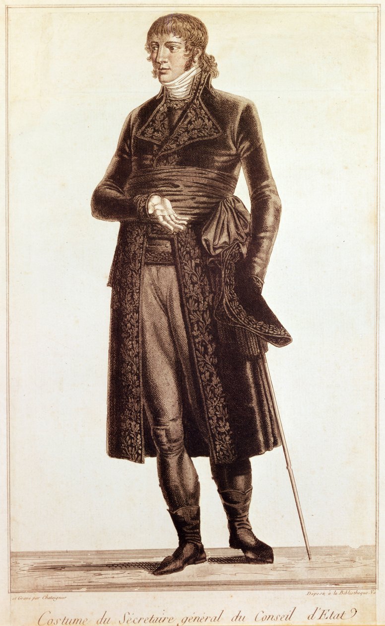 Kostuum van de secretaris-generaal van de Raad van State, c.1804-10 door Alexis Chataigner