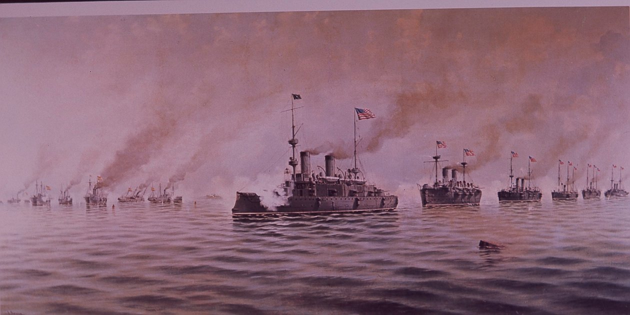 Spaans-Amerikaanse Oorlog 1898, Slag bij Manila Bay door Alfonso Sanz