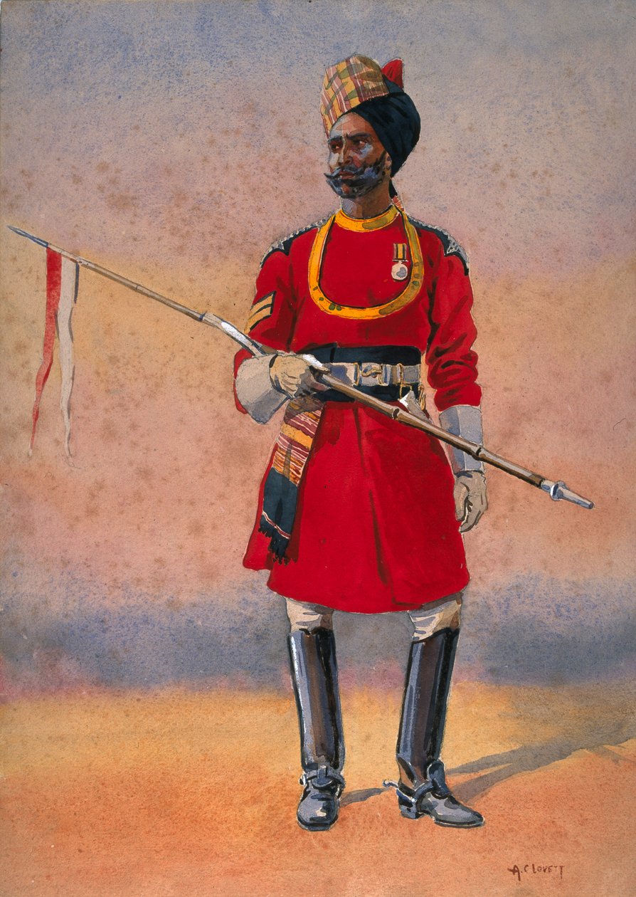 Lijfwacht van de gouverneur, Madras, Madrasi Moslim, illustratie voor 