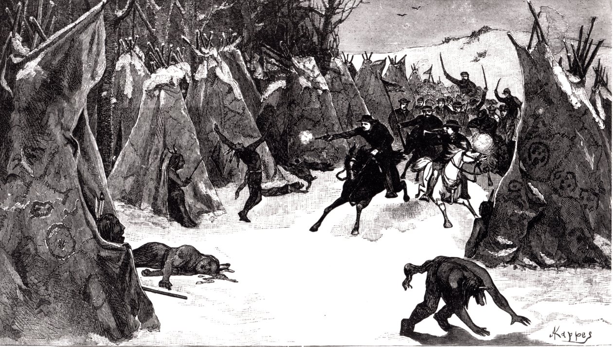 De Slag bij de Washita, november 1868, uit 