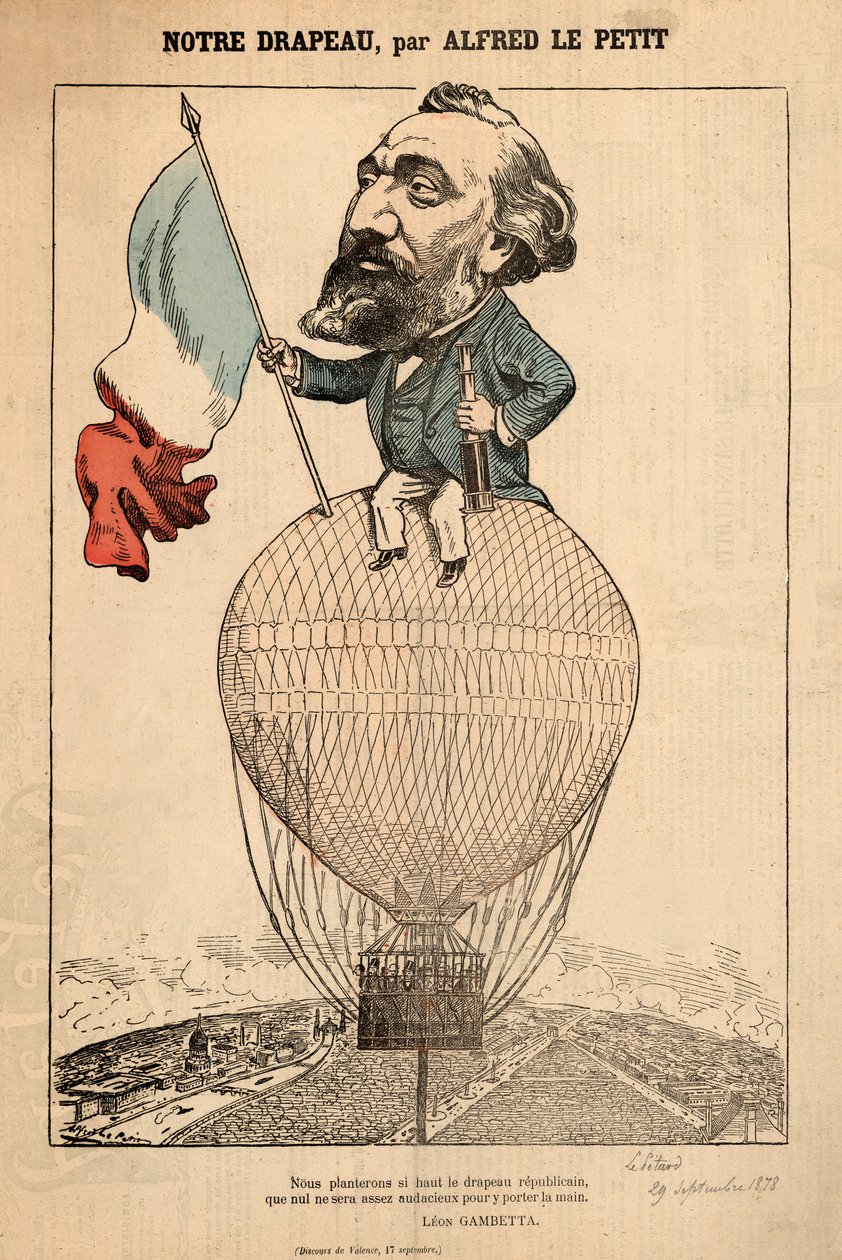 Notre Drapeau, uit Le Petard, 29 september 1878 door Alfred Le Petit