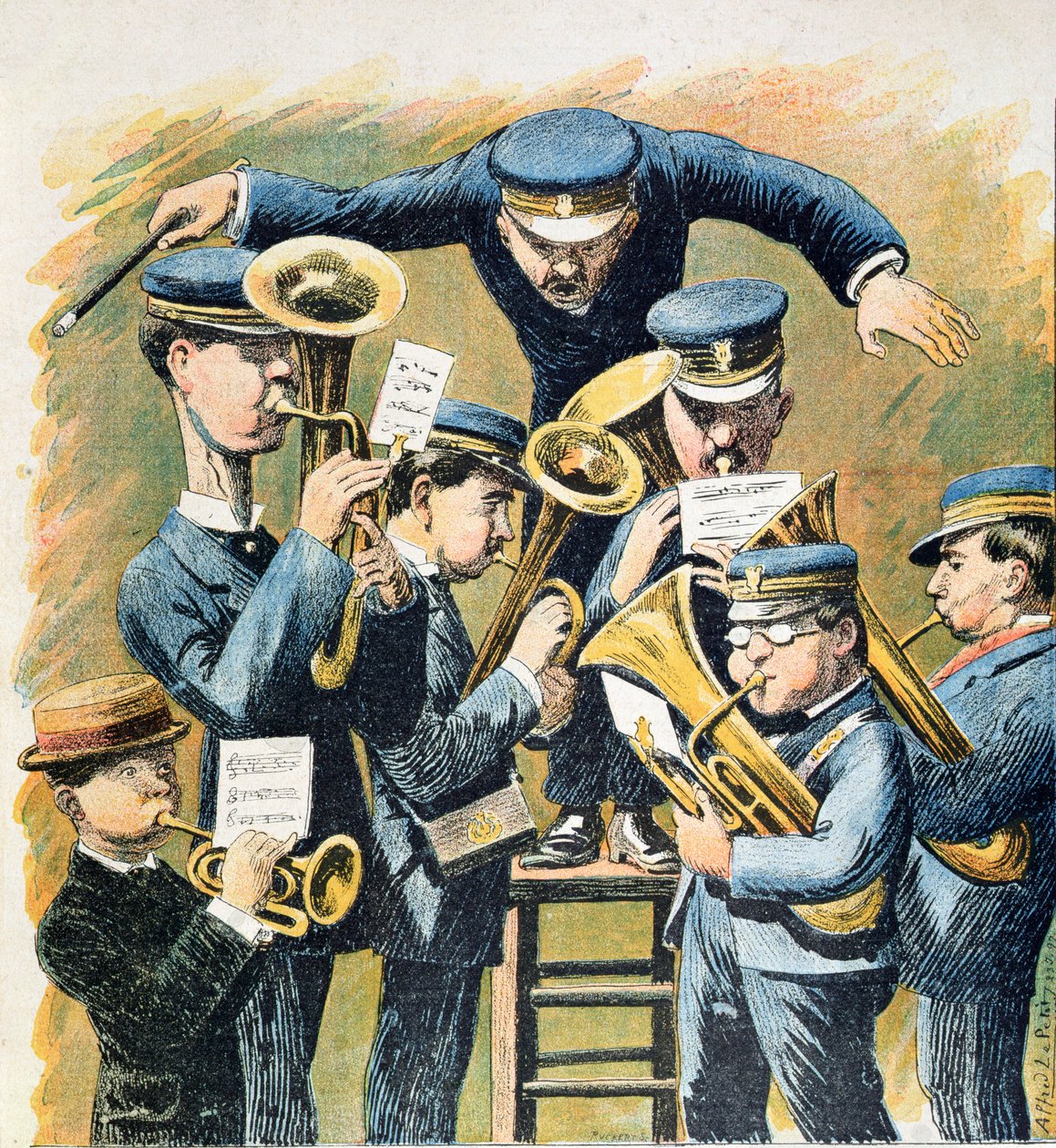 De Fanfare, 1898 door Alfred Le Petit