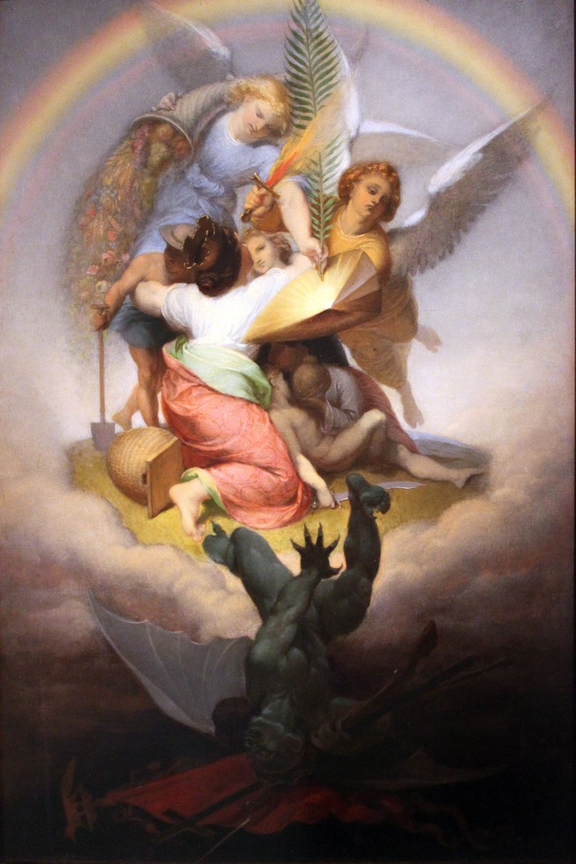 Allegorie op de onderdrukking van de Revolutie van 1848 door Alfred Rethel
