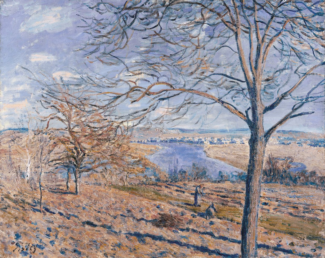 Oevers van de Loing door Alfred Sisley