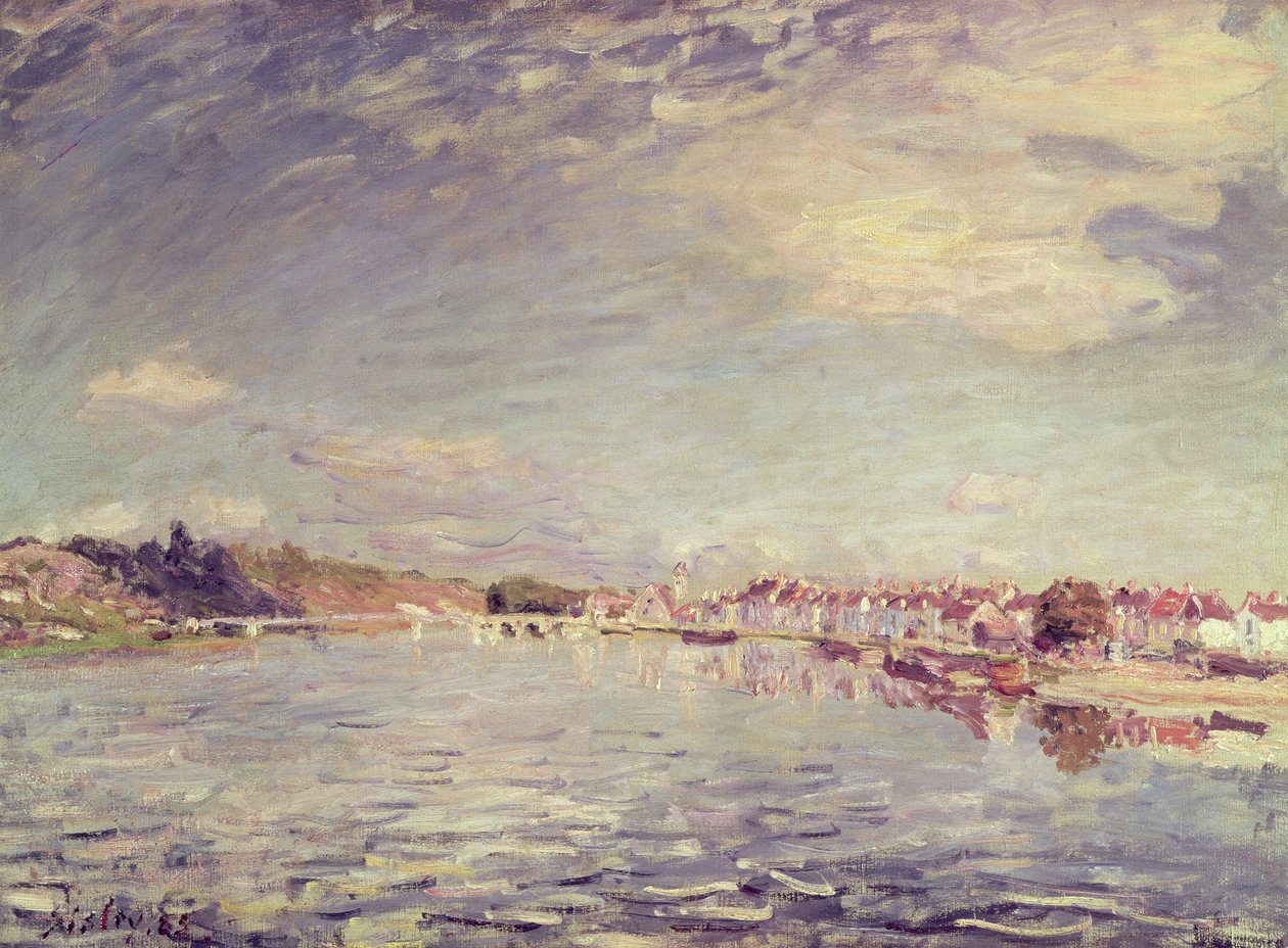 Saint-Mammes, 1885 door Alfred Sisley