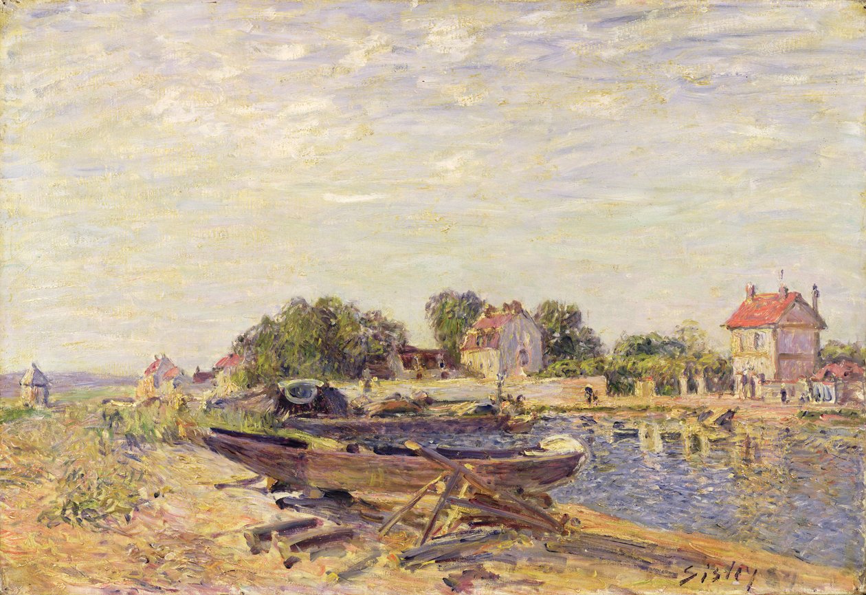 De Loing bij Saint-Mammes door Alfred Sisley