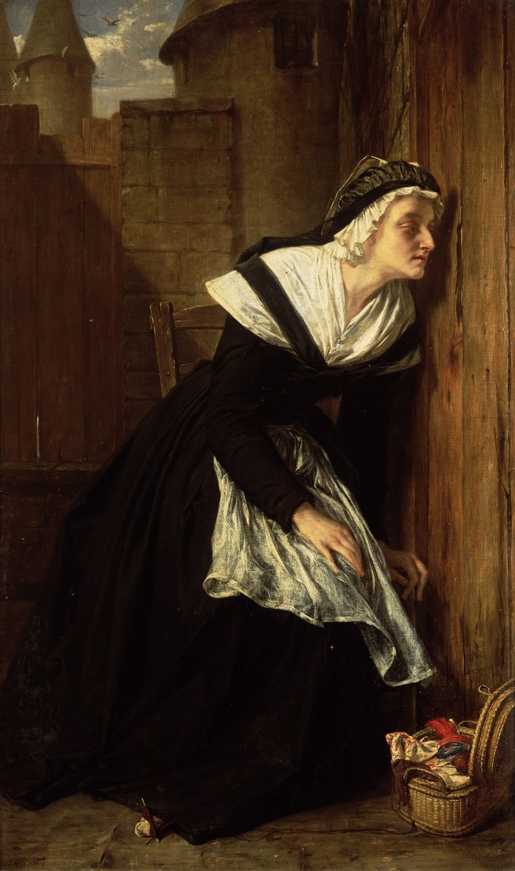 Marie Antoinette in de gevangenis van de Tempel, 1861 door Alfred W. Elmore
