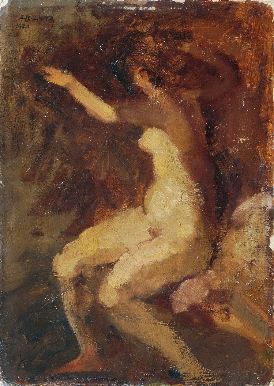 naaktstudie door Alfred Buchta