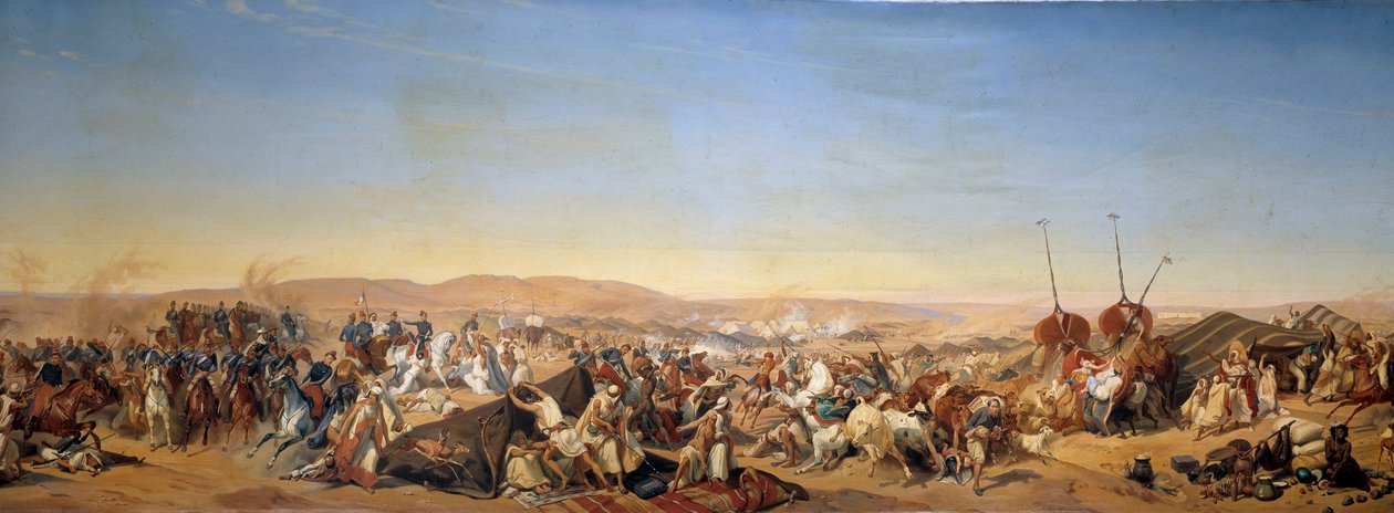 Verovering van Algerije (1830-1847): Verovering van de Smalah van Abd el Kader door de hertog van Aumale in Taguin door Alfred Charles Ferdinand Decaen
