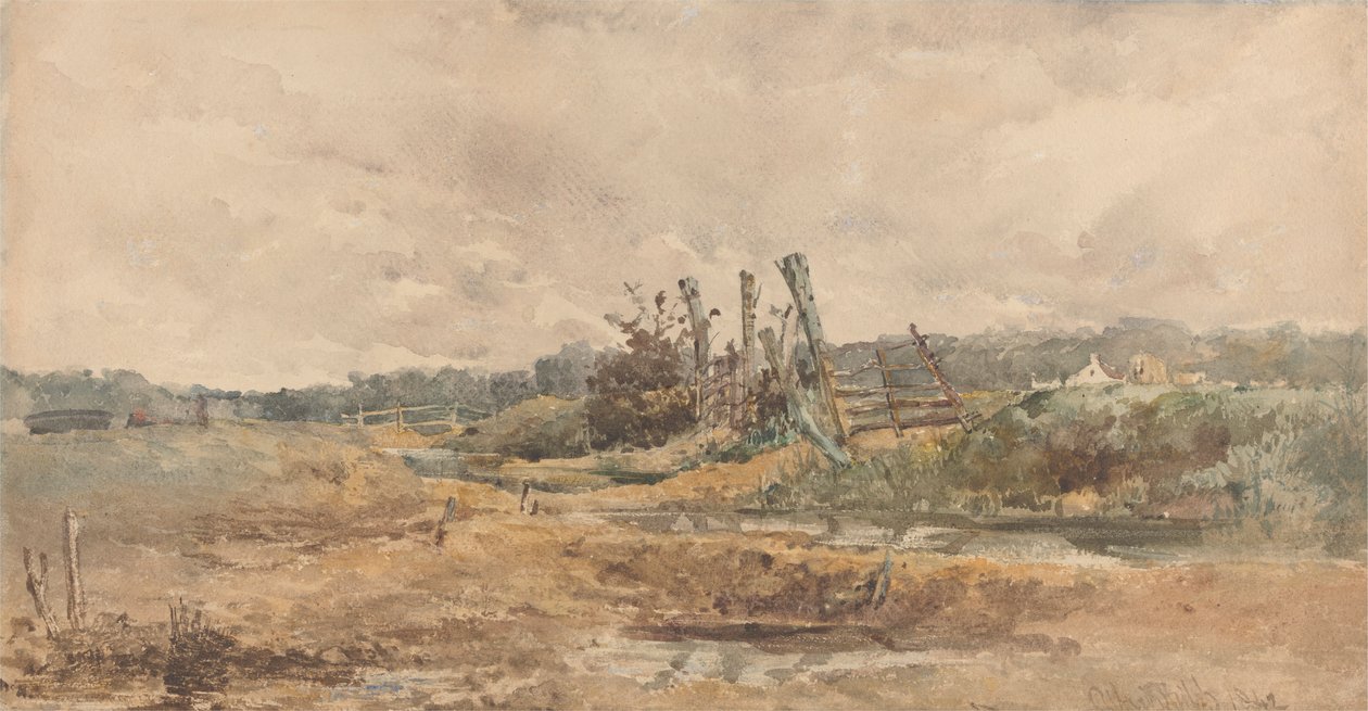 Rivierlandschap door Alfred Downing Fripp