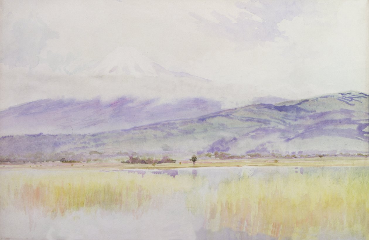 De Fuji-San, c.1889 door Alfred East
