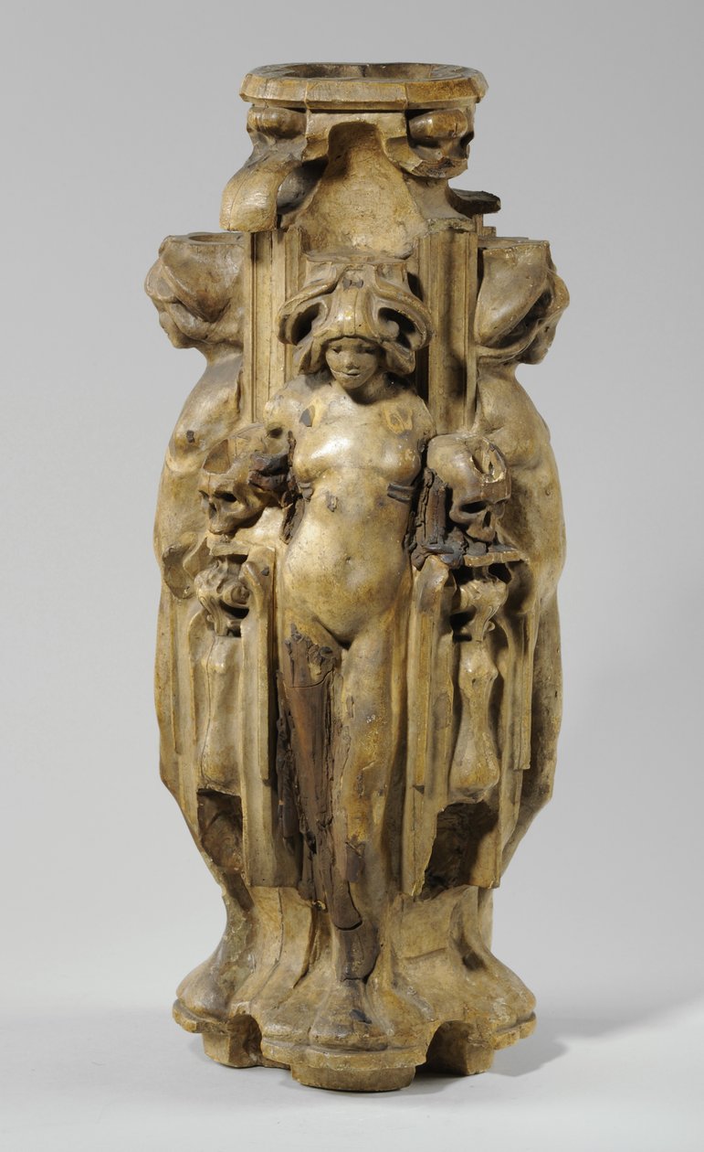 Een van 9 maquettes voor de Sam Wilson schoorsteenmantel, c.1908-14 (gips & schellak) door Alfred Gilbert