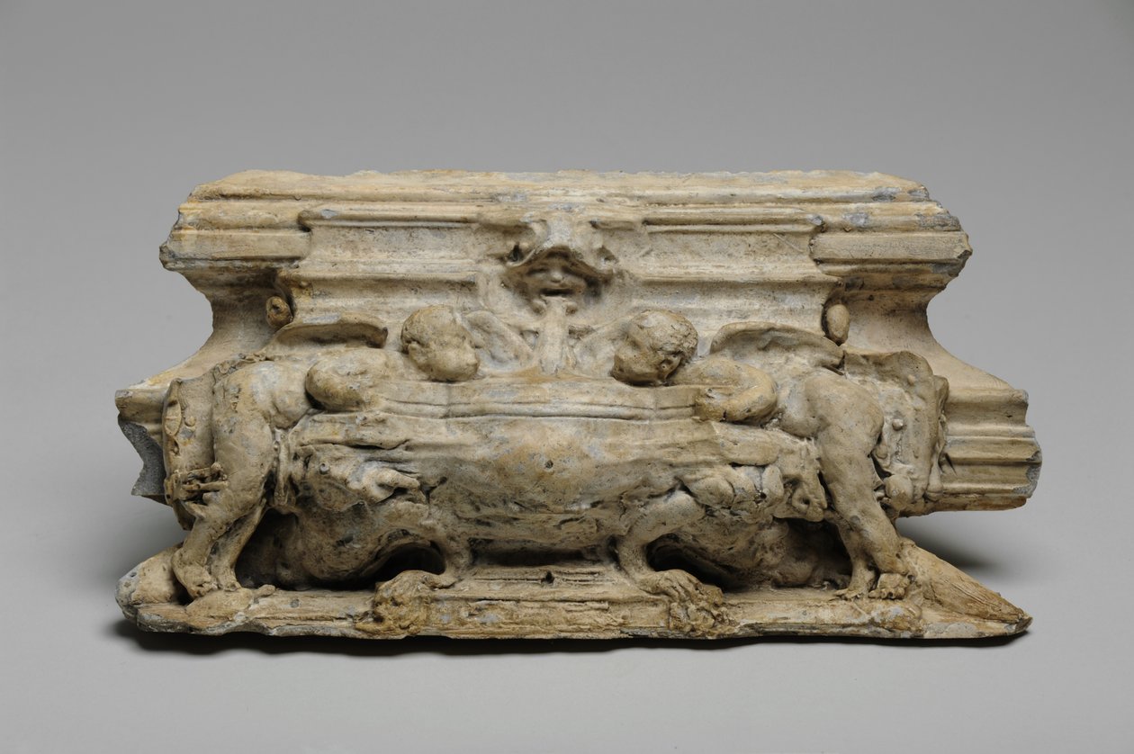 Een van 9 maquettes voor de Sam Wilson schoorsteenmantel, ca. 1908-14 door Alfred Gilbert