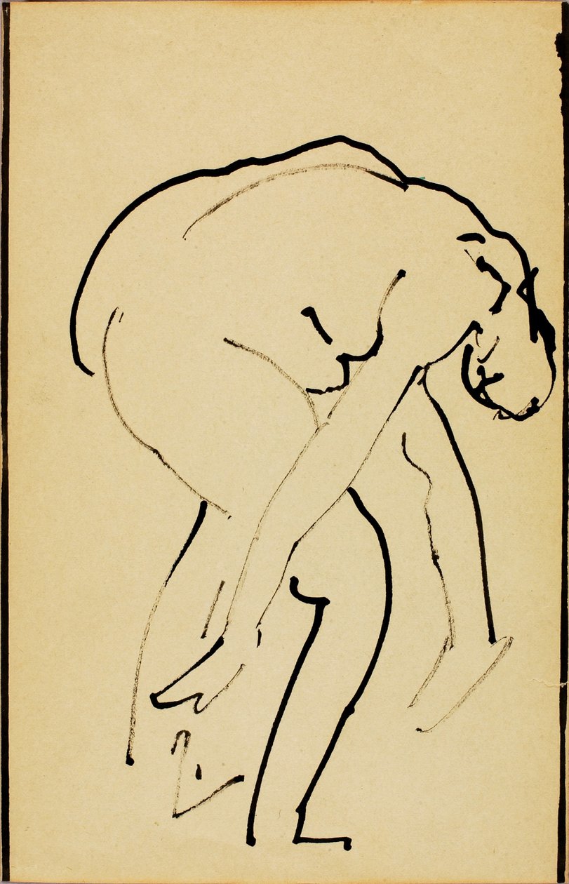 Buigend naakt door Alfred H. Maurer