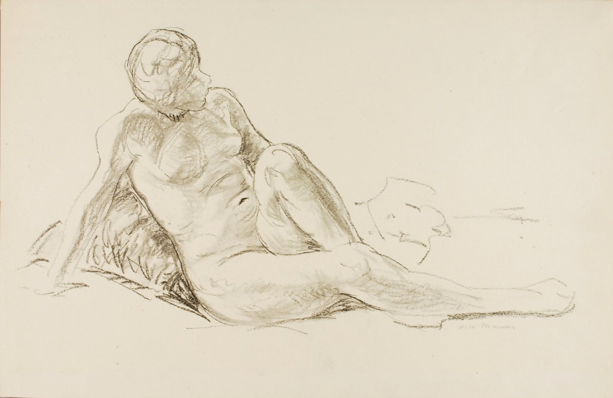 Liggend naakt door Alfred H. Maurer
