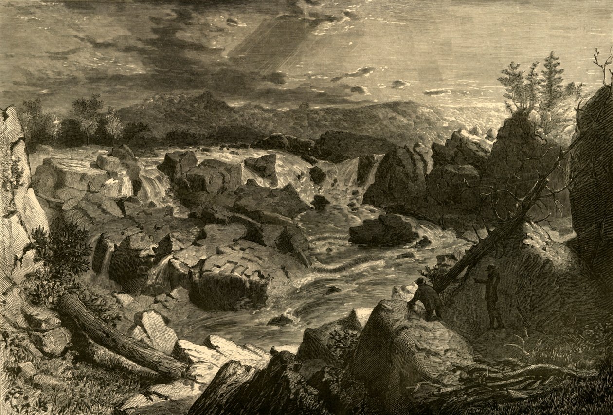 Great Falls van de Potomac, 1874 door Alfred Harral