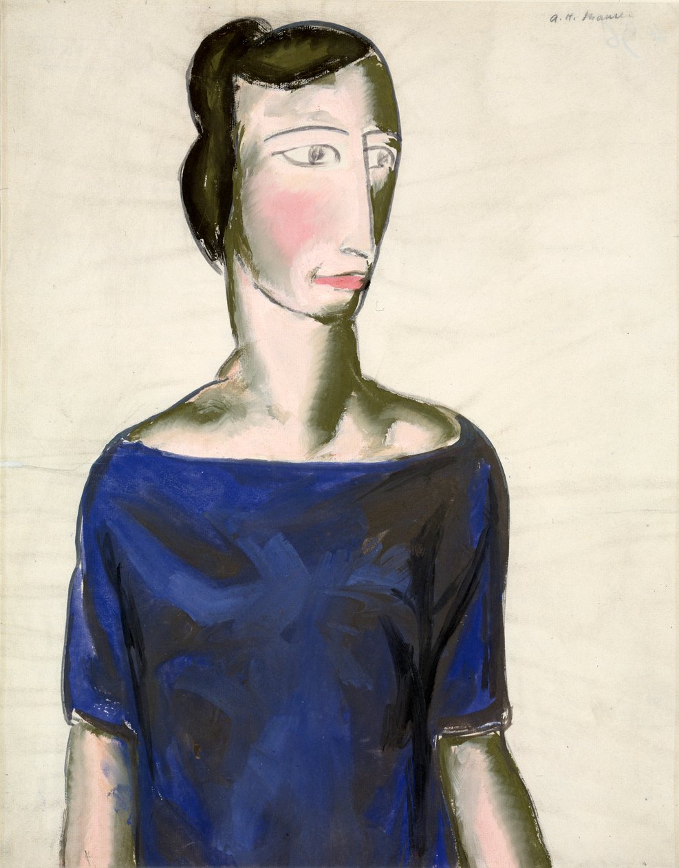 Portret van een Meisje, 1923 door Alfred Henry Maurer