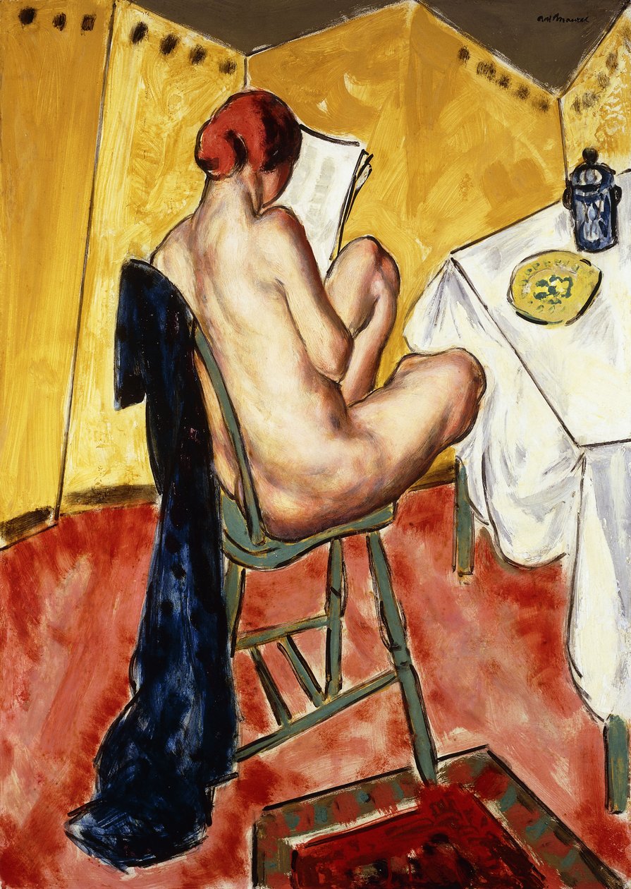 Het gele scherm door Alfred Henry Maurer
