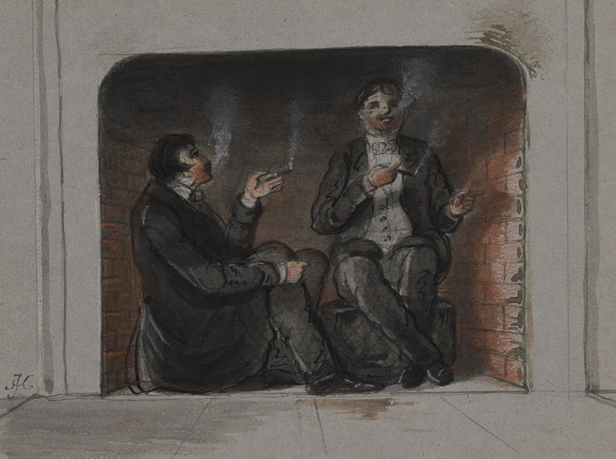 Sigarenrokers door Alfred Jacob Miller