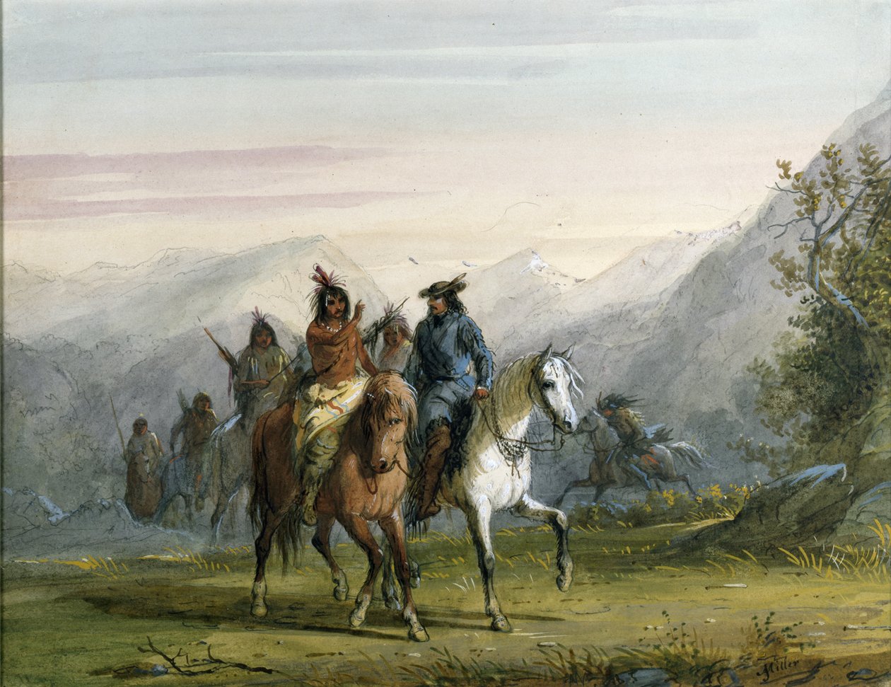 Communiceren met gebaren door Alfred Jacob Miller