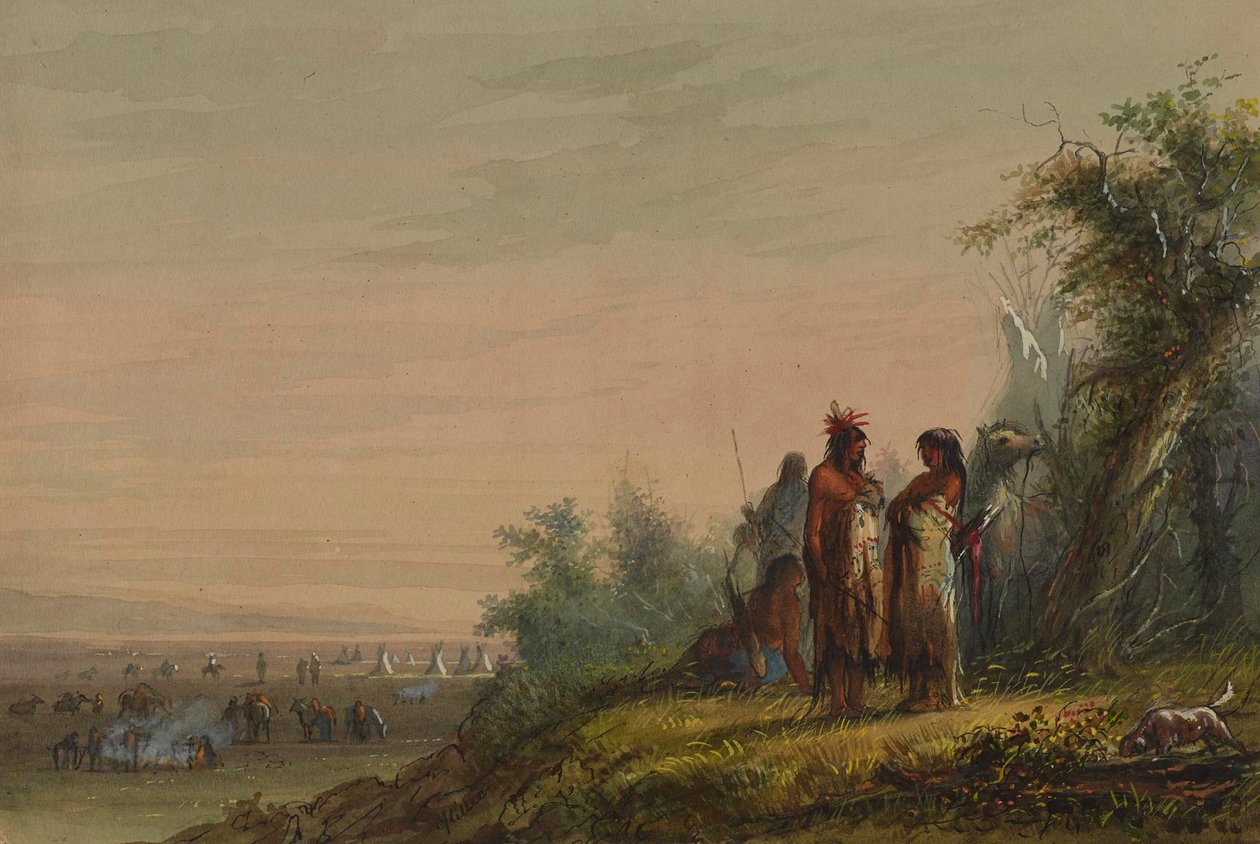 Legerplaats door Alfred Jacob Miller