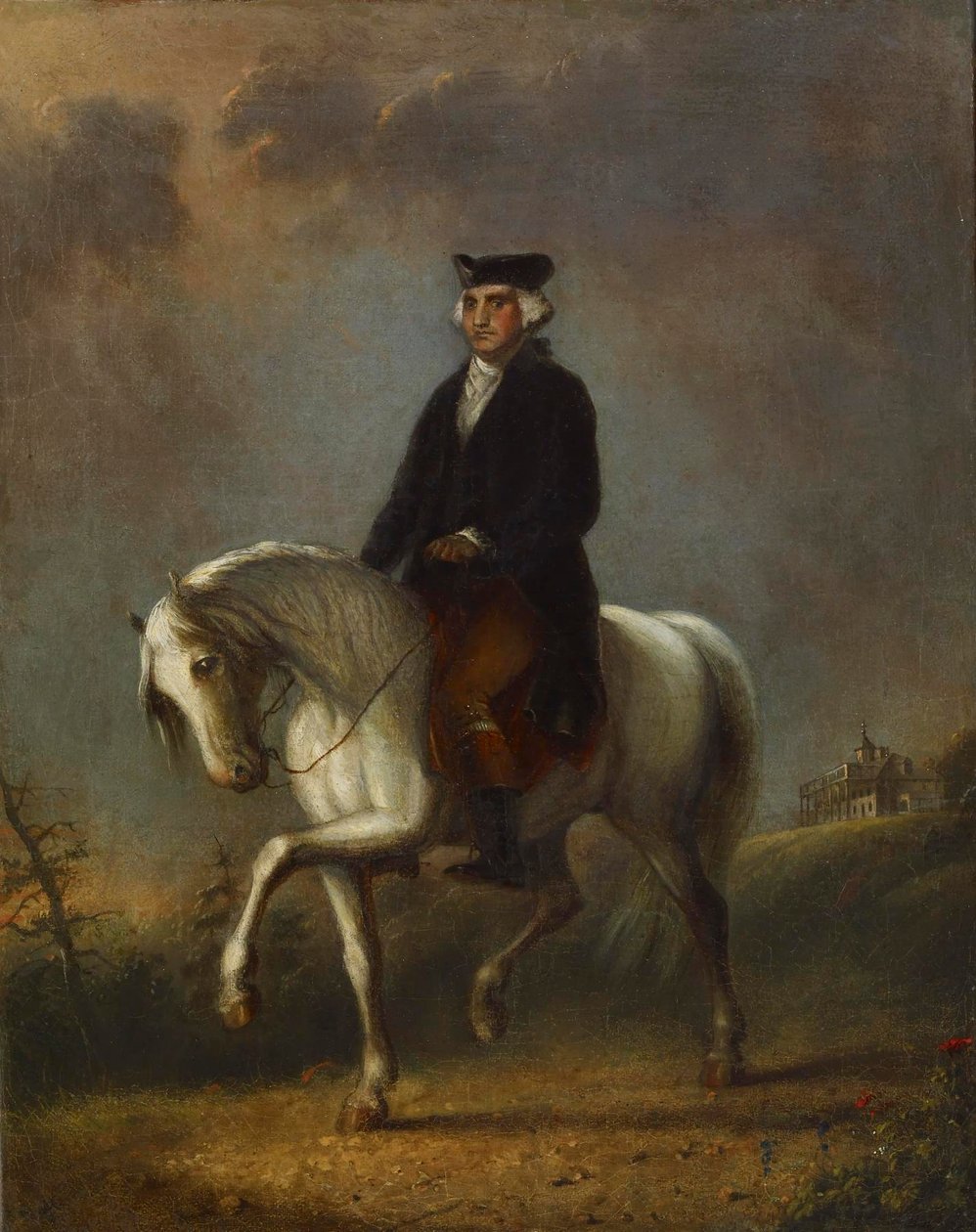George Washington in Mount Vernon door Alfred Jacob Miller