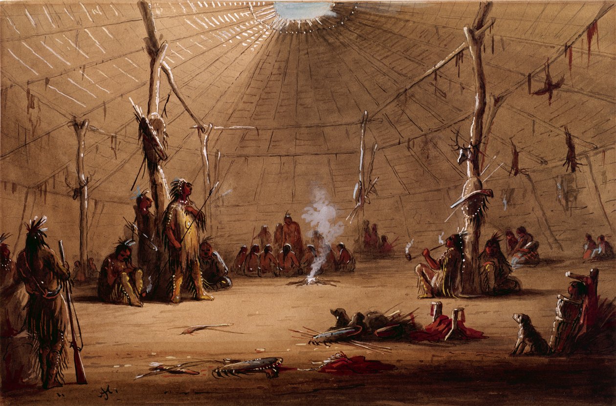 Indian Lodge door Alfred Jacob Miller