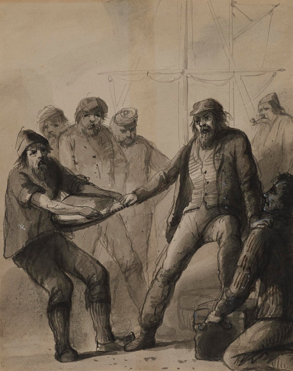 Ga nooit naar Frankrijk zonder de taal te leren. door Alfred Jacob Miller