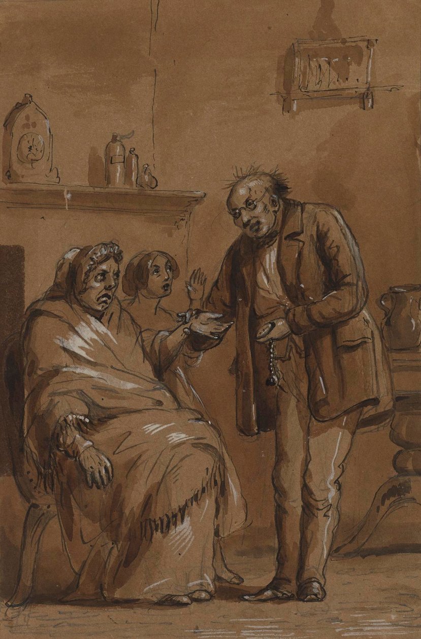 Nu, dokter, vertel het me alstublieft door Alfred Jacob Miller