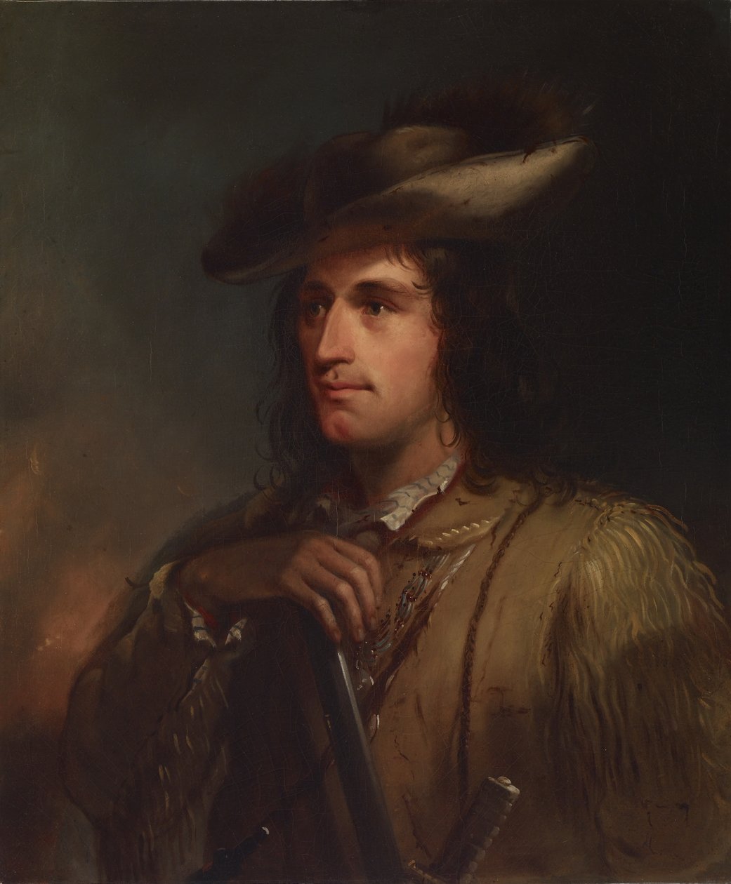 Portret van Antoine Clement door Alfred Jacob Miller