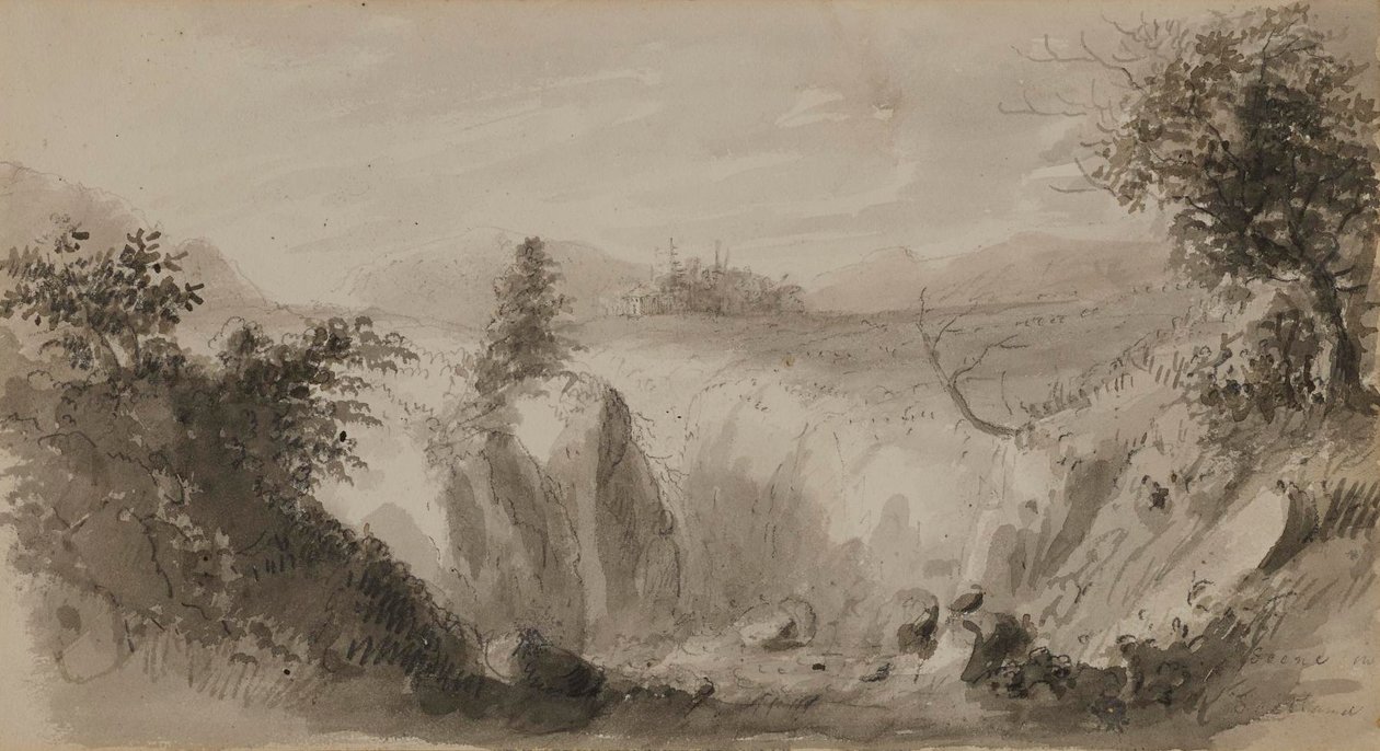 Tafereel in Perthshire, Schotland door Alfred Jacob Miller