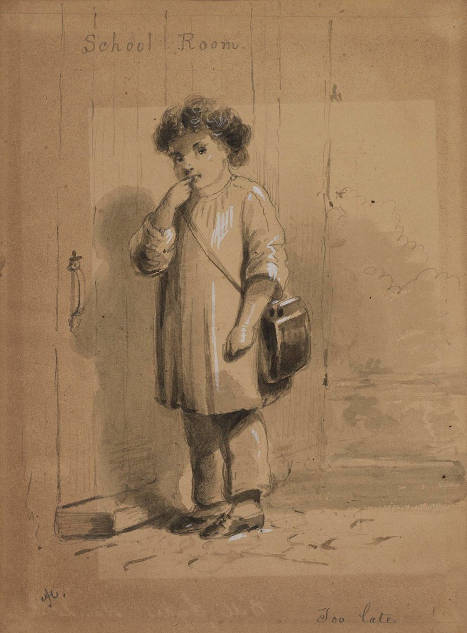Klaslokaal door Alfred Jacob Miller