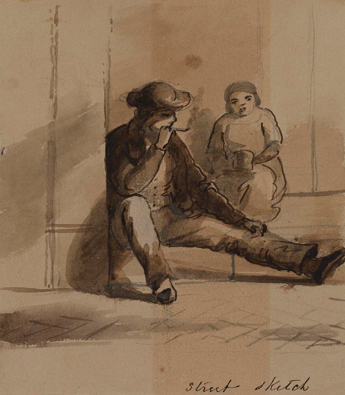 De filosofie achter straatschetsen door Alfred Jacob Miller
