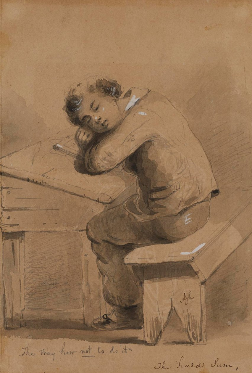 De moeilijke som door Alfred Jacob Miller
