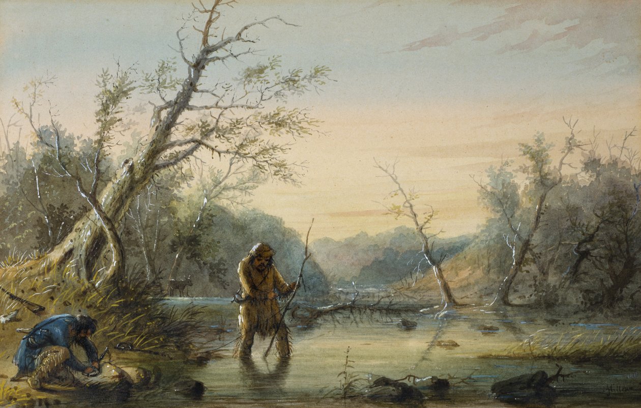 Bevervangen door Alfred Jacob Miller