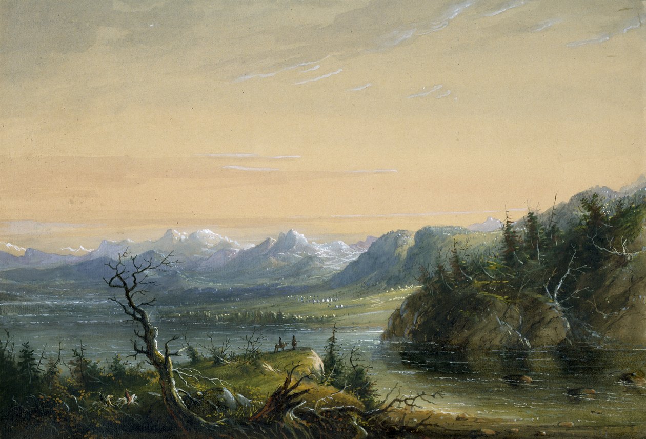 Wind River-keten door Alfred Jacob Miller
