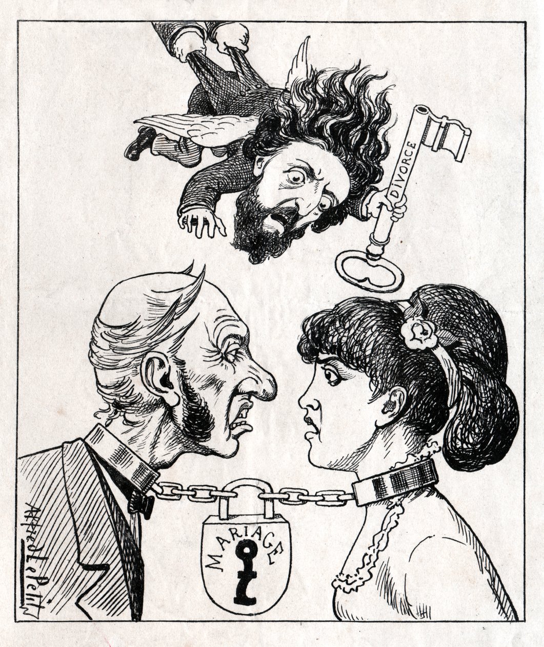 Alfred Naquet door Alfred Le Petit