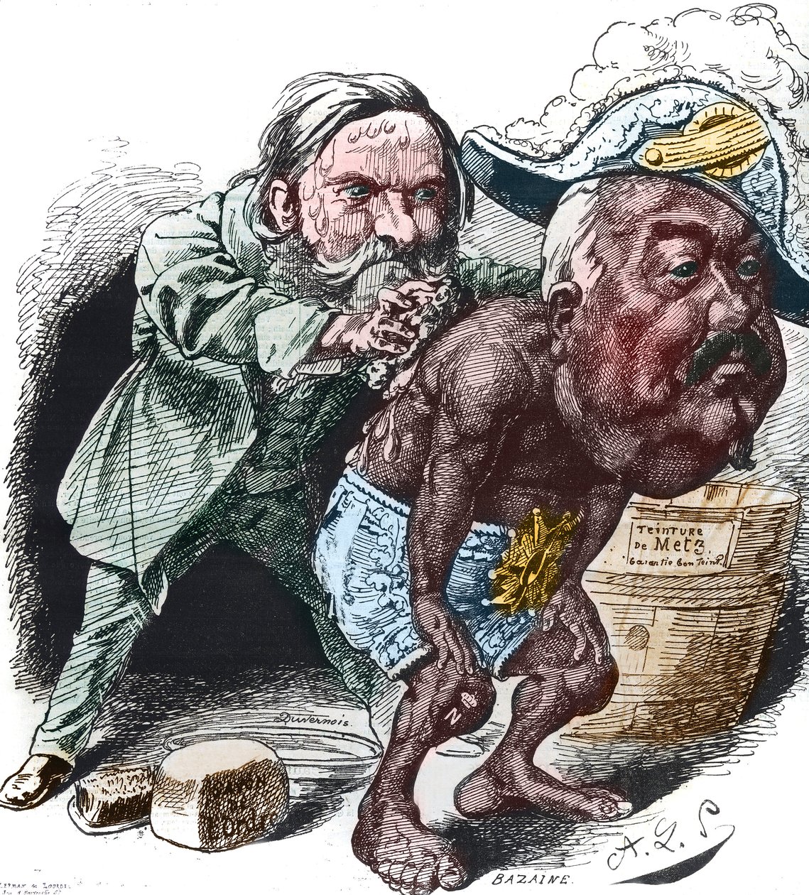 Clement Duvernois (1836-1879), een Franse politicus, probeerde Francois Achille Bazaine te zuiveren door Alfred Le Petit